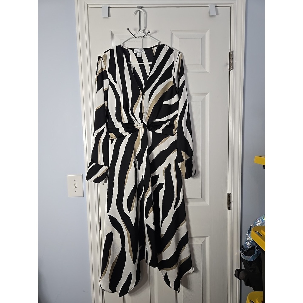 Sofia Jeans By Sofia Vergara Womans Long Sleeve Dress‎ Vneck Size Medium...